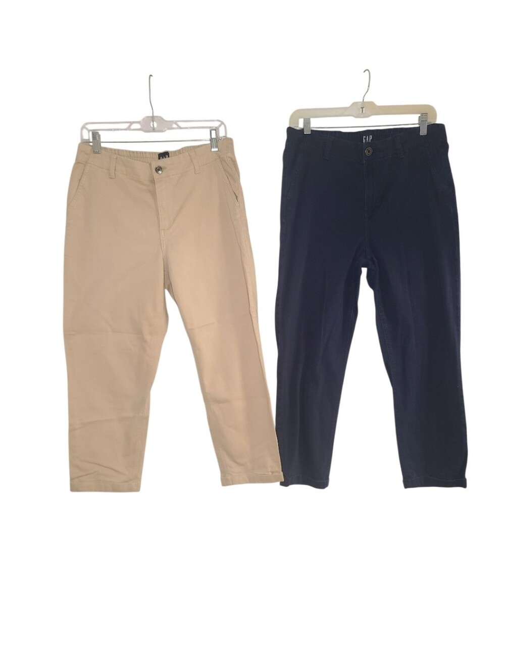 Gap Khaki & Navy Blue Ankle Pants Bundle Sz 10